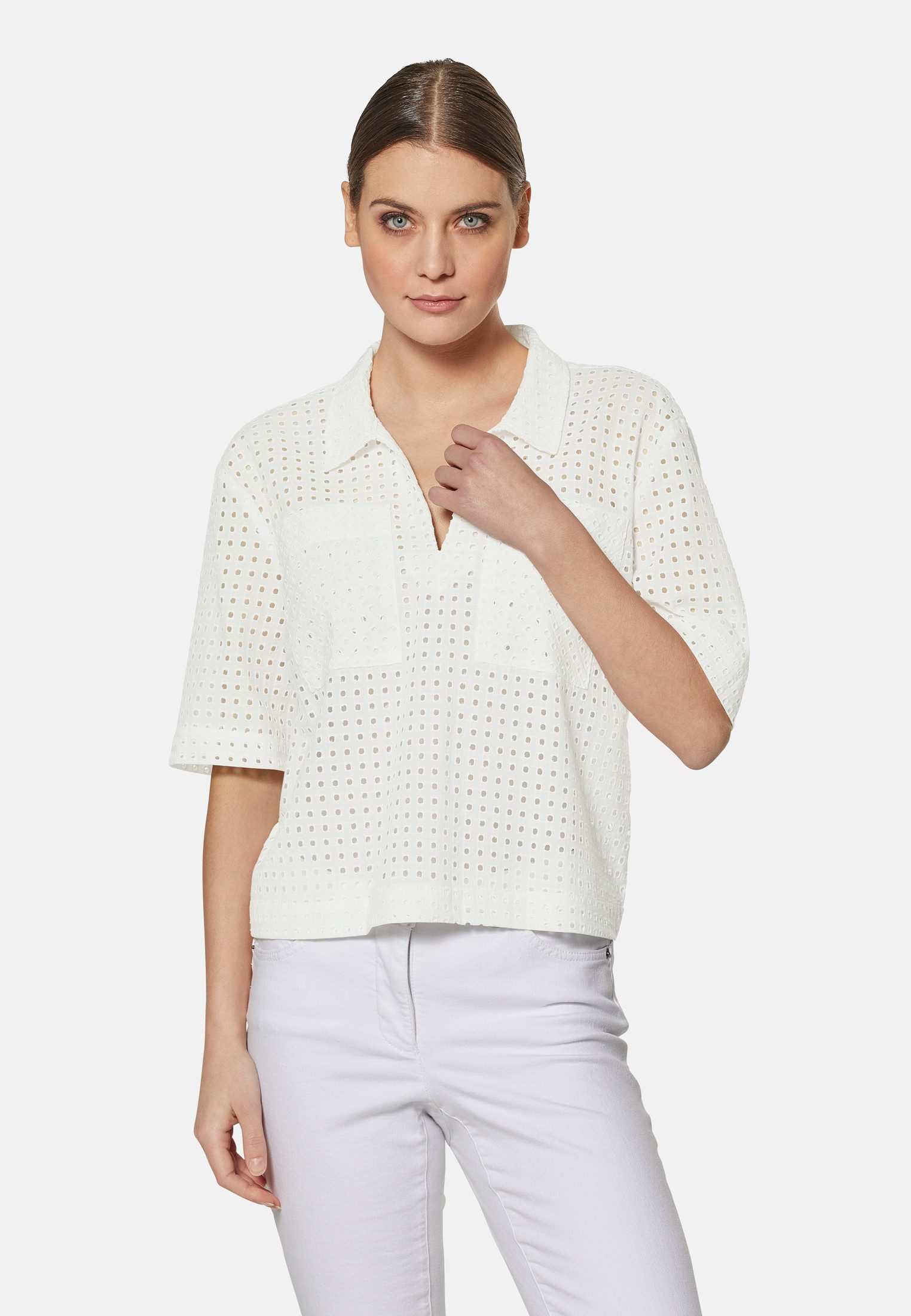 MADELEINE Kurzarmbluse Kurzarm-Bluse im Boxy-Style mit günstig online kaufen