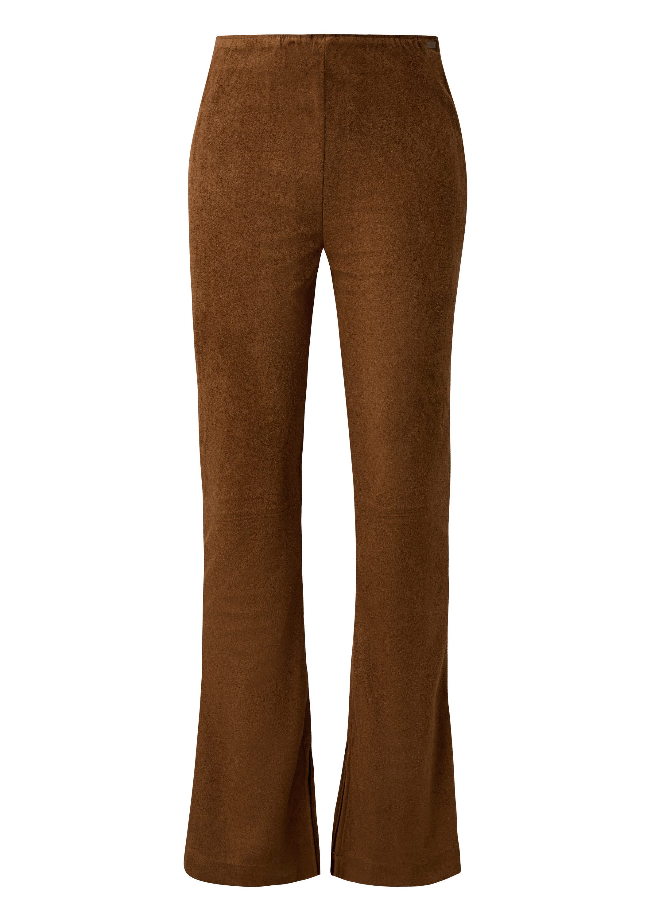 QS Chinos Hose Hose in Wildlederoptik günstig online kaufen