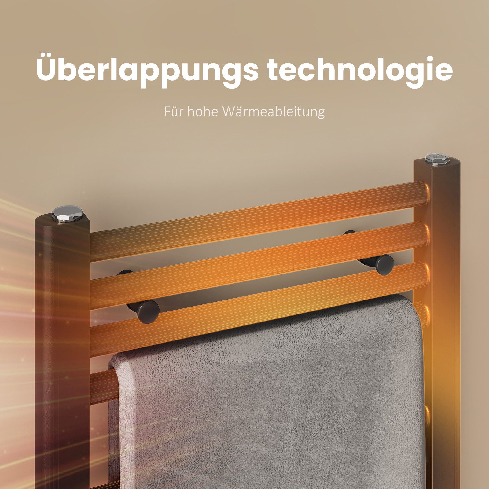 EMKE Badheizkörper Handtuchtrockner Handtuchwärmer Bad-Heizkörper, Mittelan günstig online kaufen