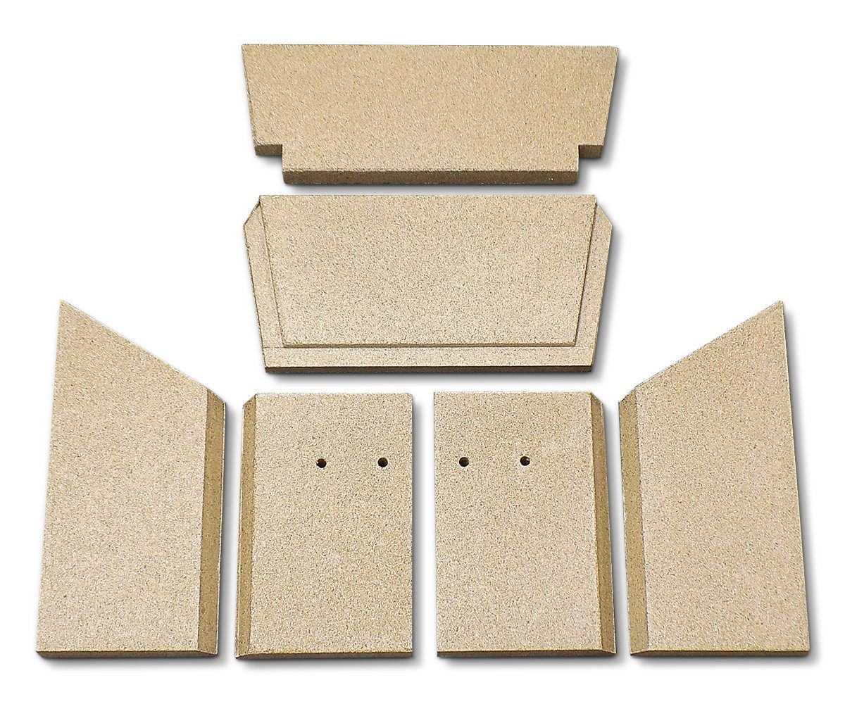 kaminXpert Feuerraumplatten für Koppe Caron 5 Kaminofen Ersatzteil Feuerraumauskleidung