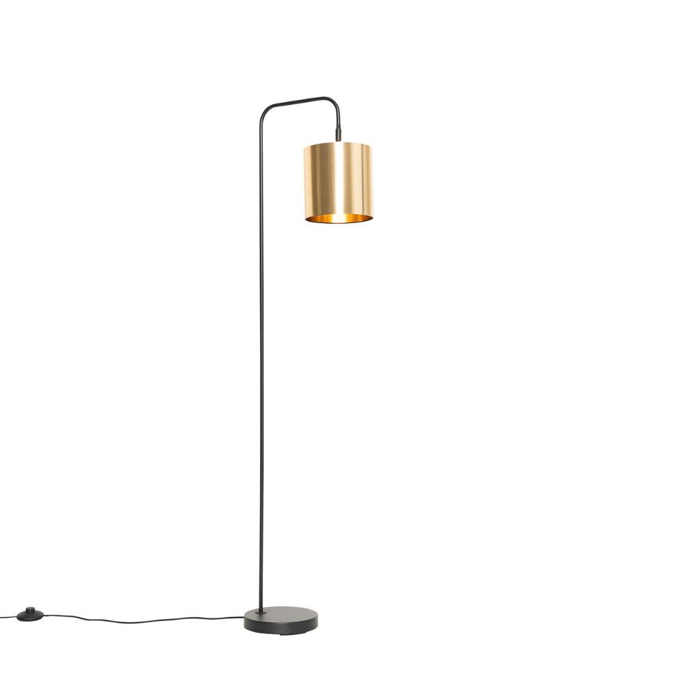 Qazqa Stehlampe Lofty, ohne Leuchtmittel, E27, günstig online kaufen