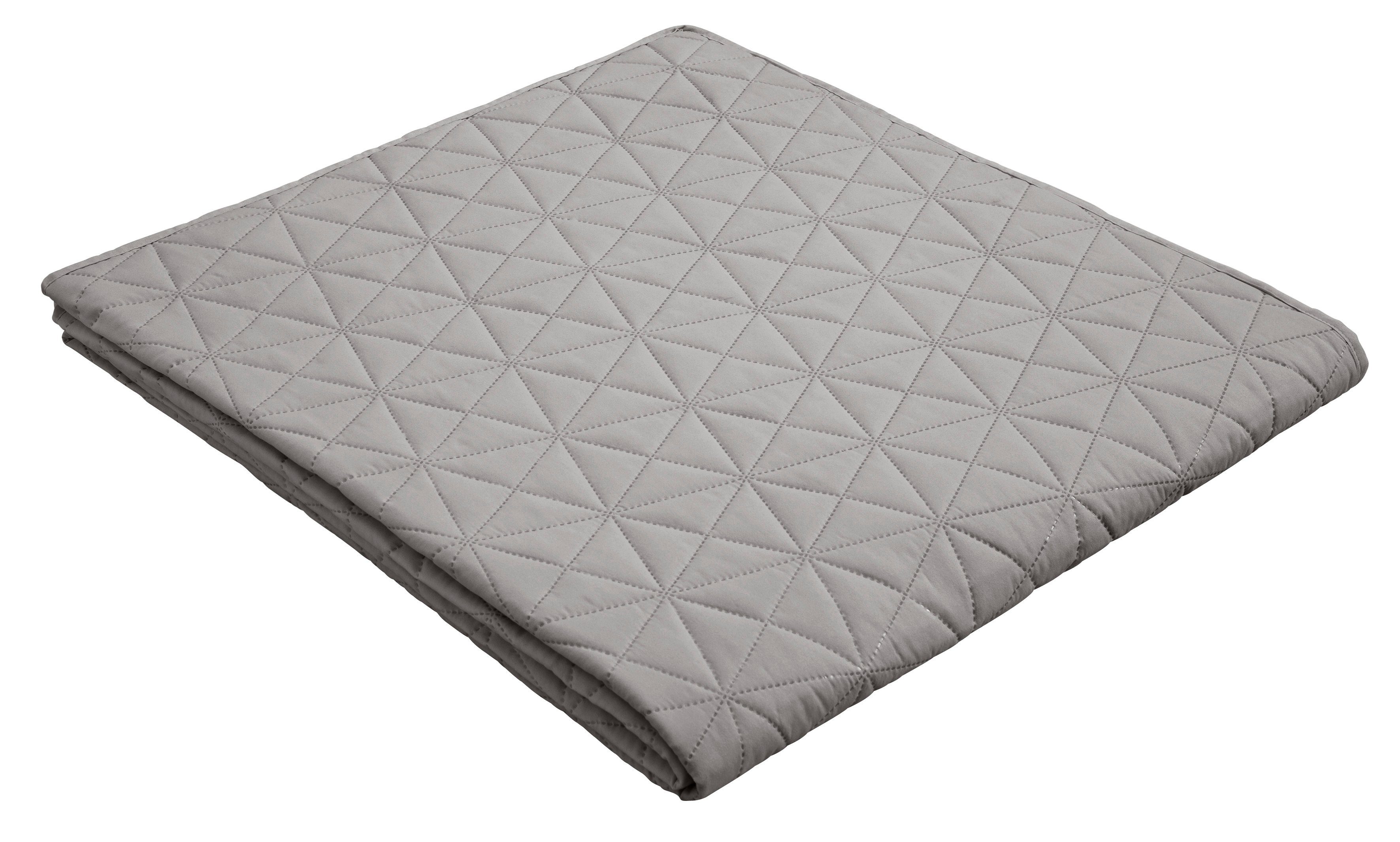 OTTO home Tagesdecke Tesso, unifarben mit grafischem Muster