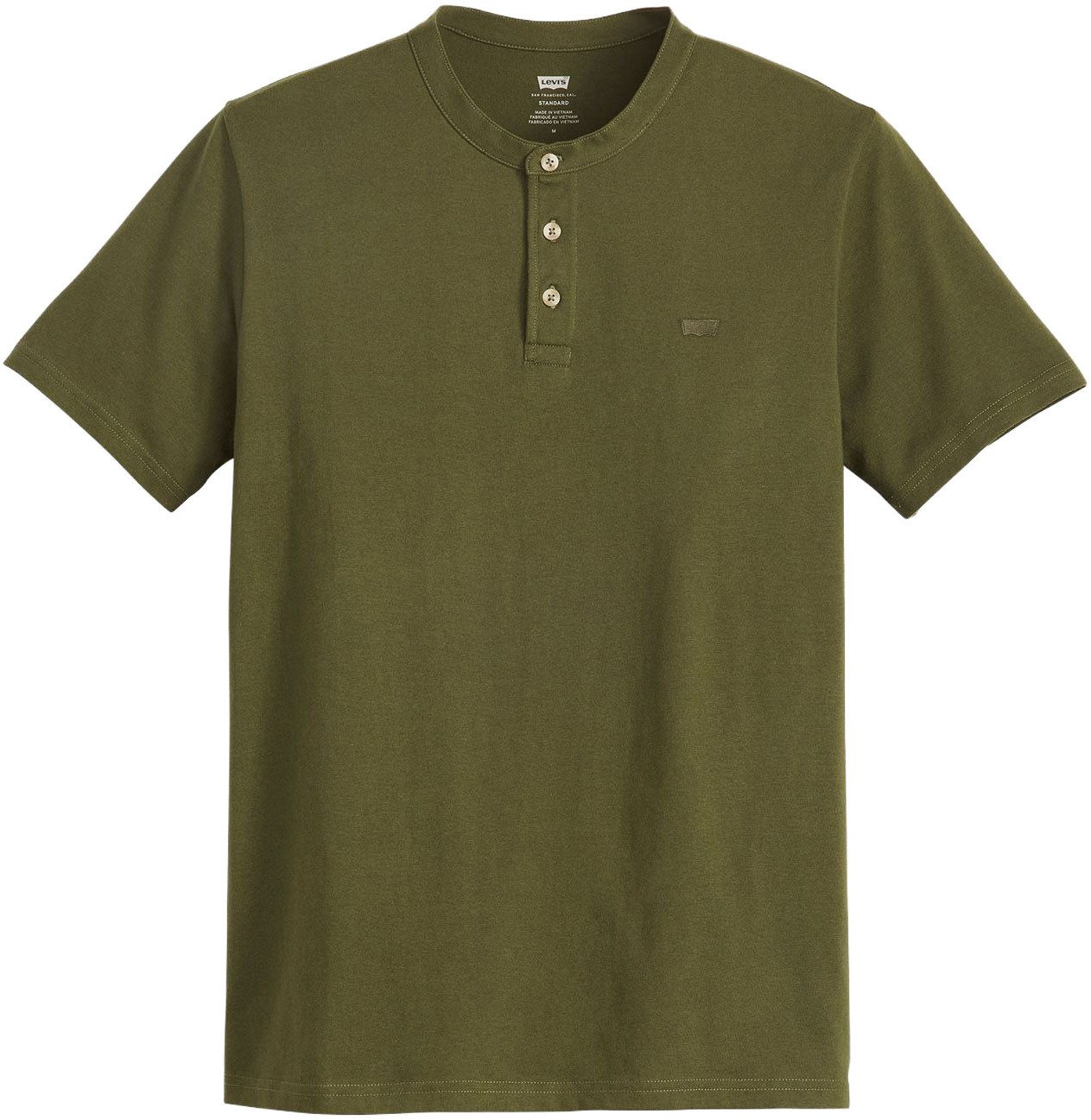 Levi's® Henleyshirt mit Logo Stickerei