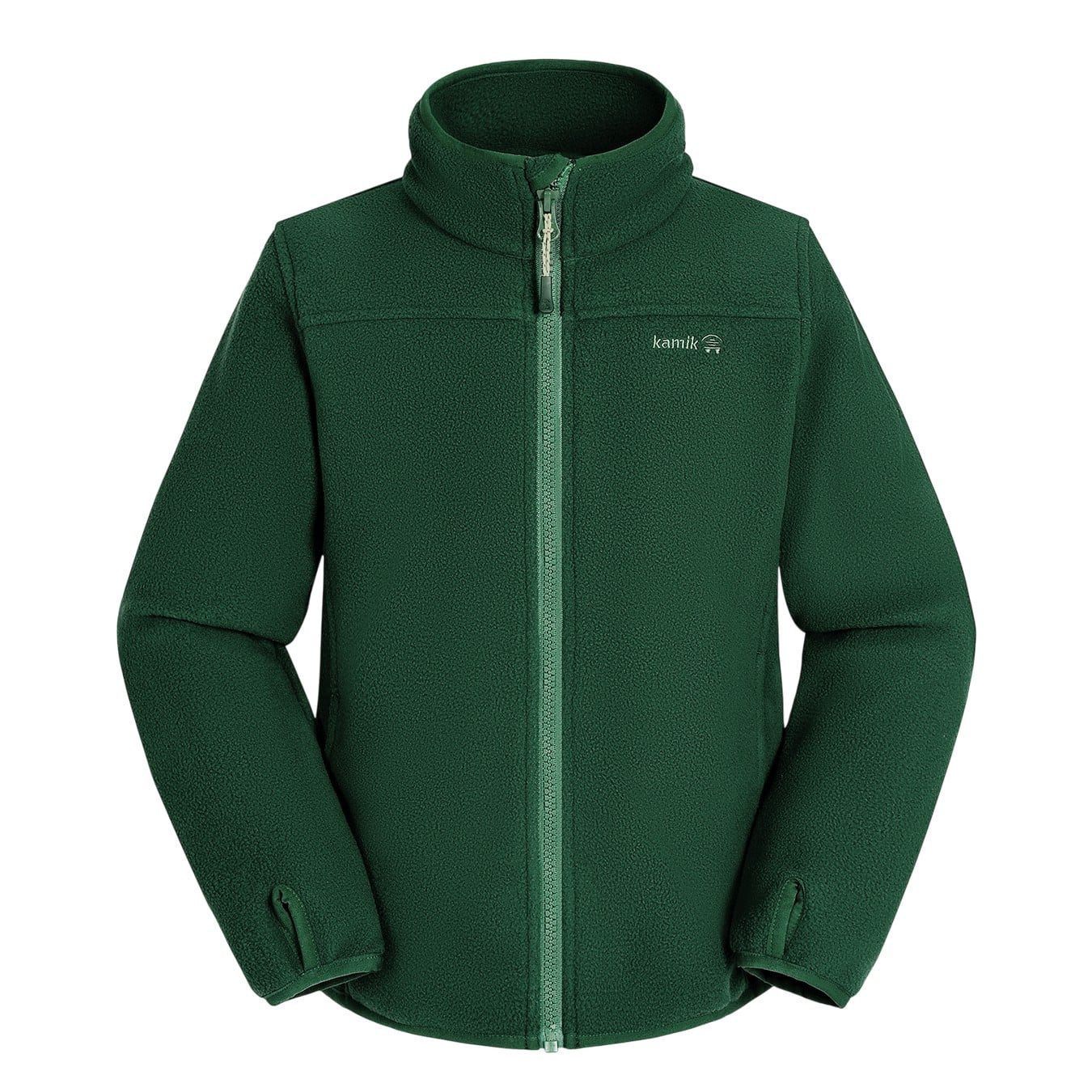 Kamik Fleecejacke Ridley (warm, Polarfleece) dunkelgrün Jungen