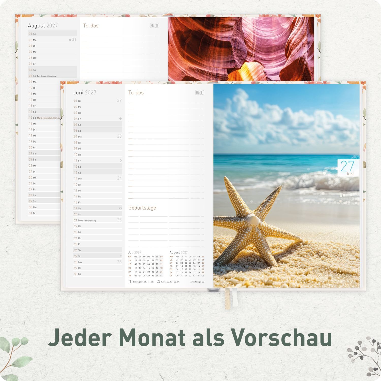 Häfft Terminkalender Chäff-Timer 2026/2027 / 17 Monate / A5