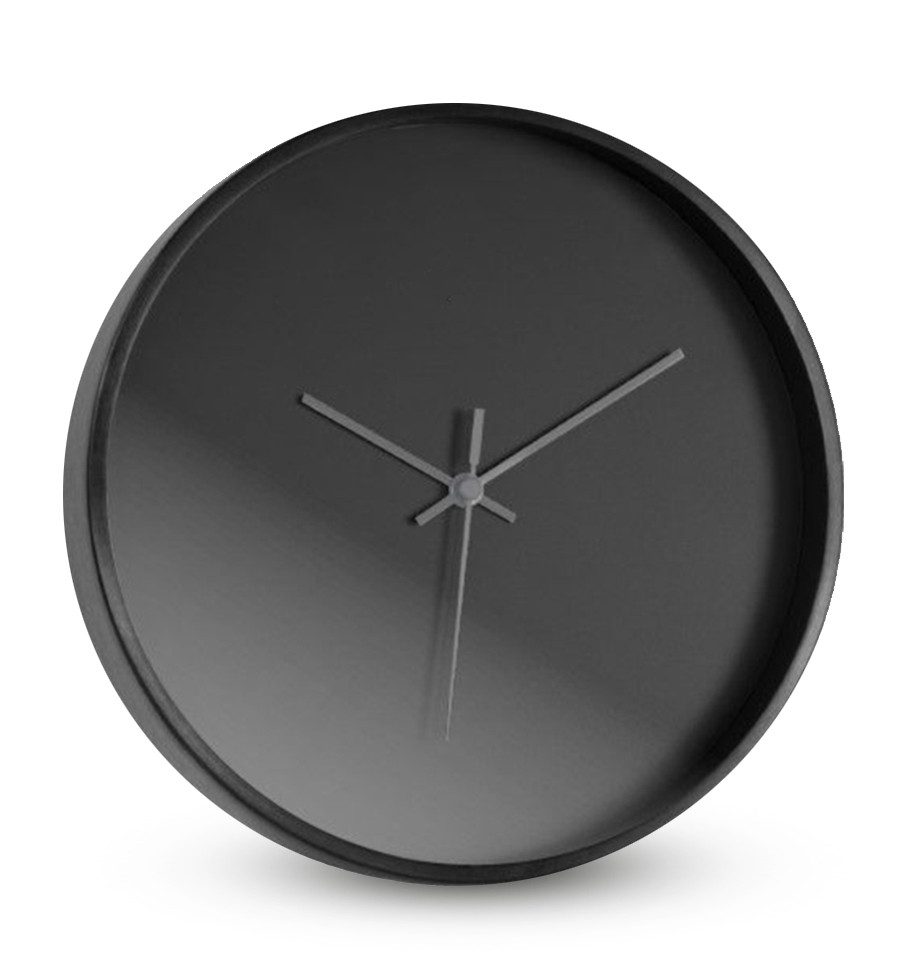 Miraval Wanduhr Analoge Wanduhr: Klassisches Design in Schwarz