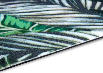 Fußmatte Dschungel, my home, rechteckig, Höhe: 6 mm, Floral, Blätter, robust, Eingang, Türvorleger, rutschfest