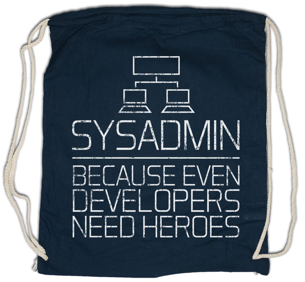 Turnbeutel Sysadmin Even Developers Need Heroes Turnbeutel Gamer Nerd Geek Games