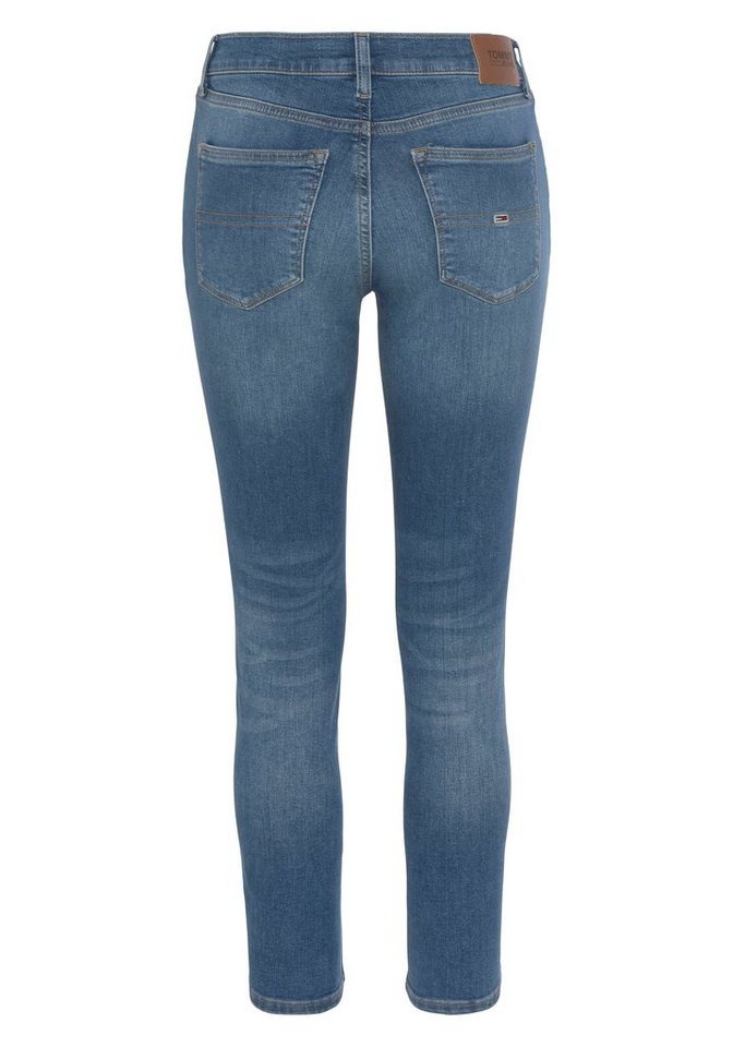 Tommy Jeans Skinny-fit-Jeans mit Logobadge und Logostickerei,  Baumwollstretch Denim für eine gute Passform