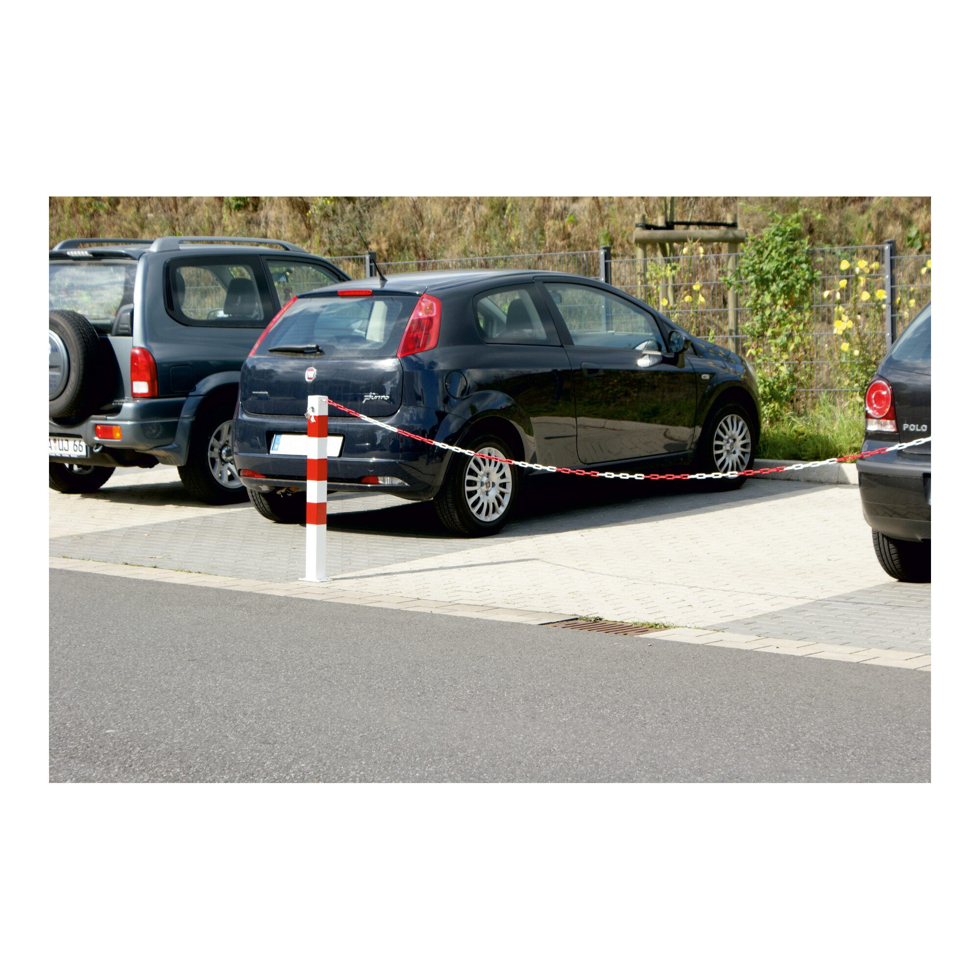 SCHAKE Verkehrsschild Schake Absperrkette aus Kunststoff 6mm, gelb / schwarz 25m 25 Stk