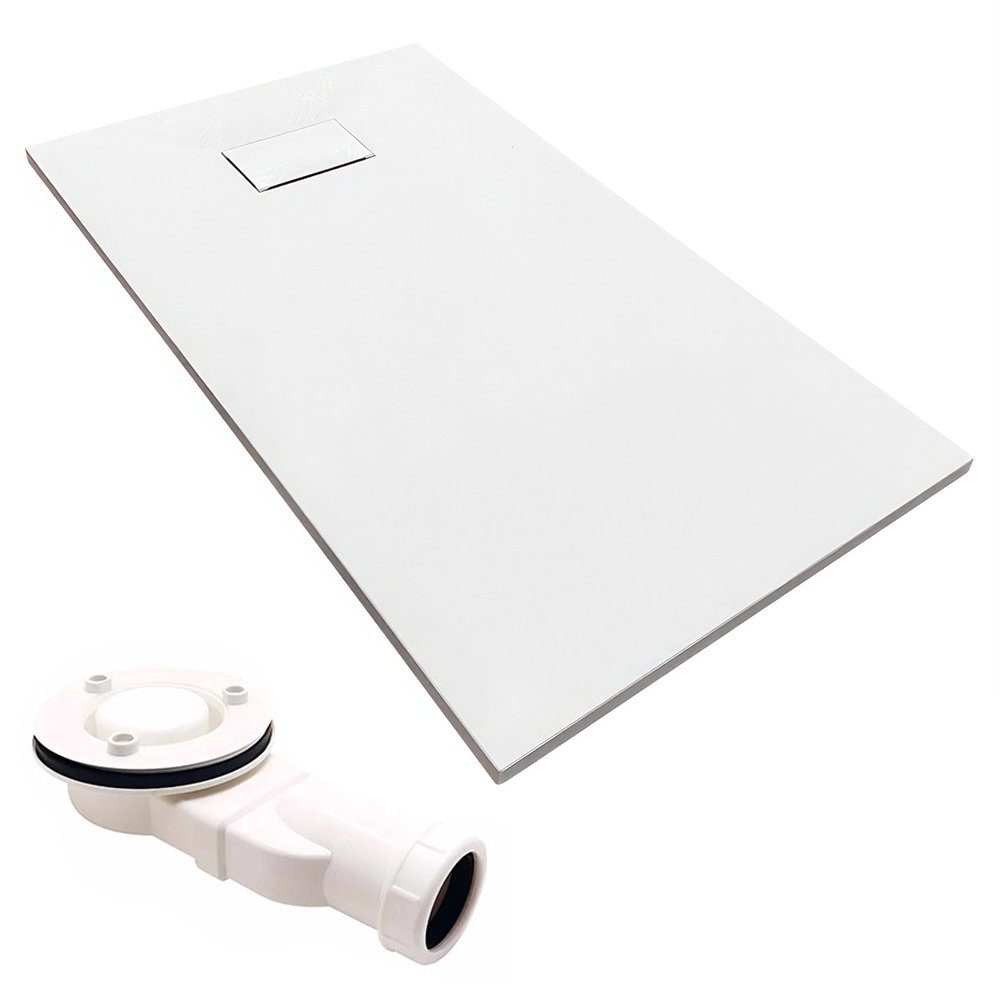 KOLMAN Duschwanne Rechteck VIDAR 100x80x3,2 Steinoptik, rechteckig, Verbund günstig online kaufen