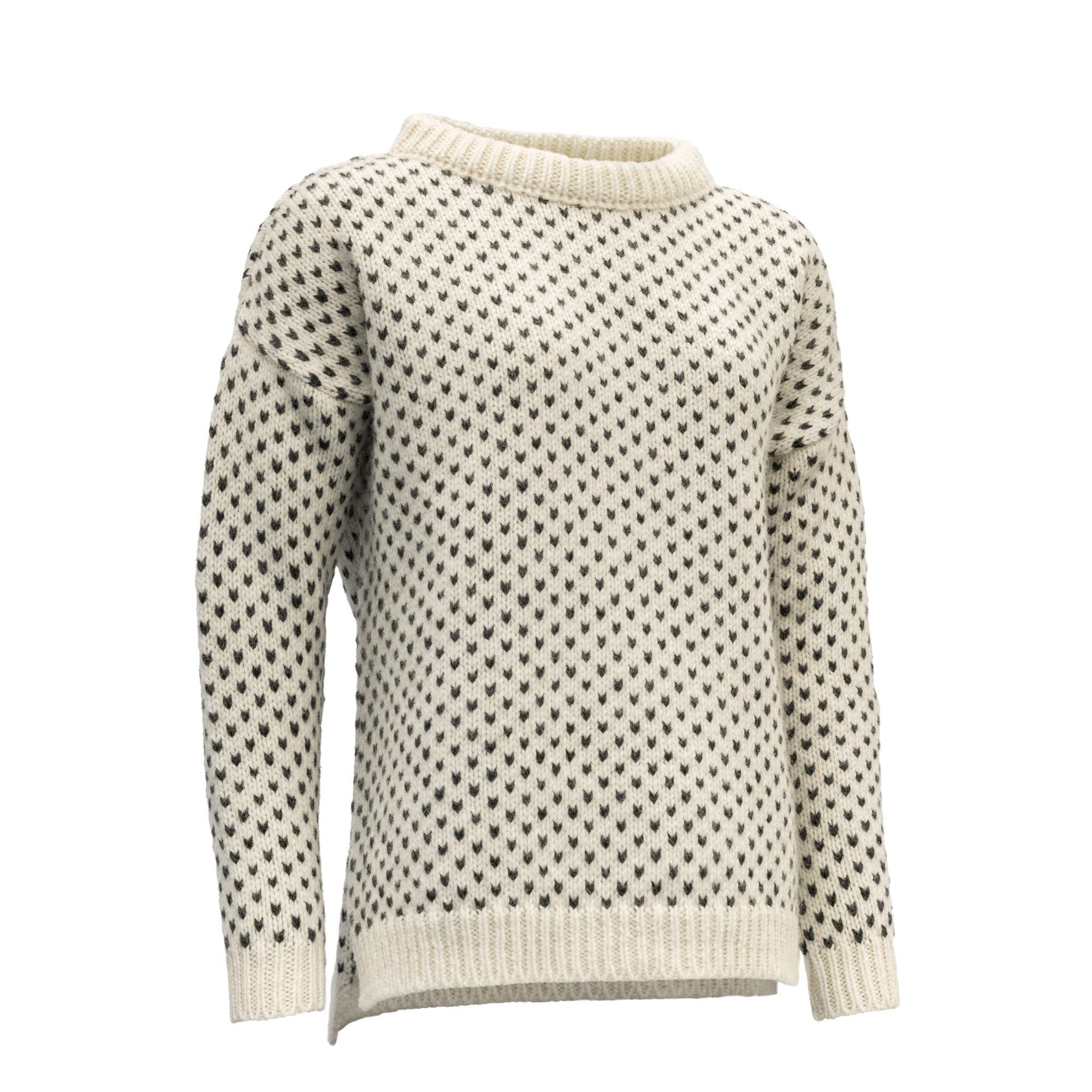 Devold Fleecepullover Devold W Nordsjo Wool Sweater Damen Sweater Offwhite