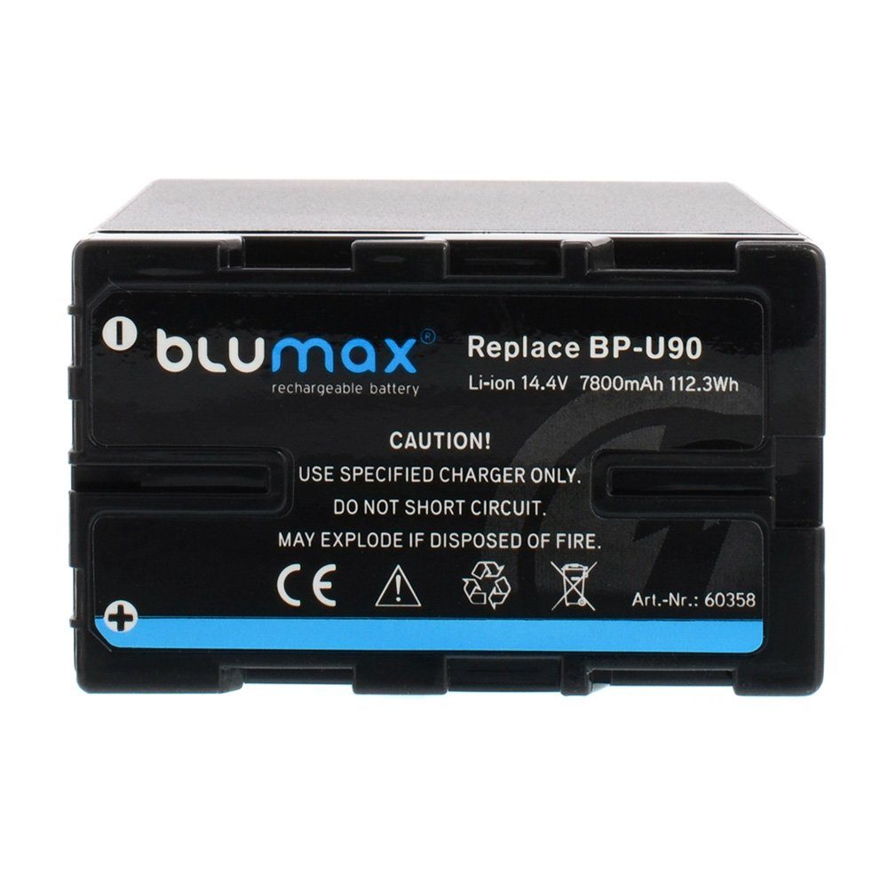 7800 Sony BP-U90 passend Kamera-Akku Blumax für Akku (14,4V) mAh