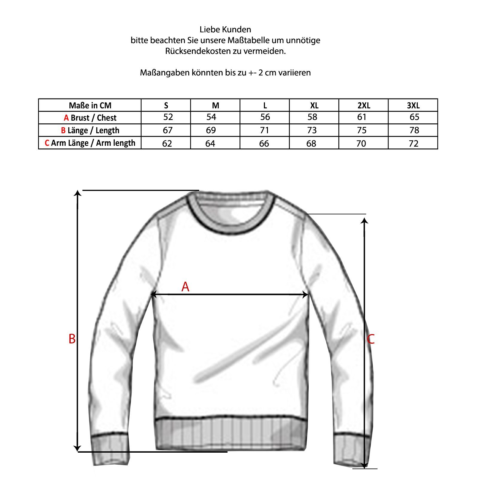 Baxboy Hoodie Baxboy Herren Pullover Hoodie Sweatshirt Langarm Kapuzenpullover 2628 – Bild 5 von 5