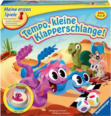 Ravensburger Spiel, Kinderspiel Tempo, kleine Klapperschlange!, FSC® - schützt Wald - weltweit; Made in Europe