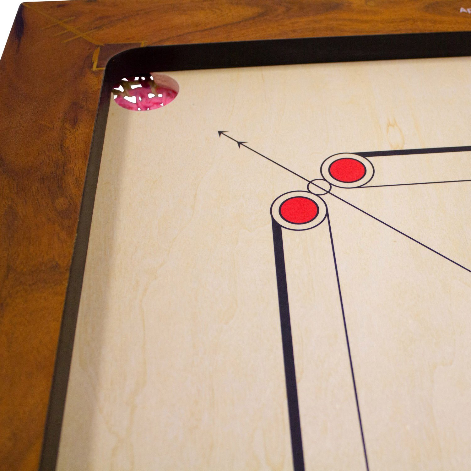 GICO Spielesammlung Carrom Board Synco Professional Turnier 74x74 Spielfäche - 2980