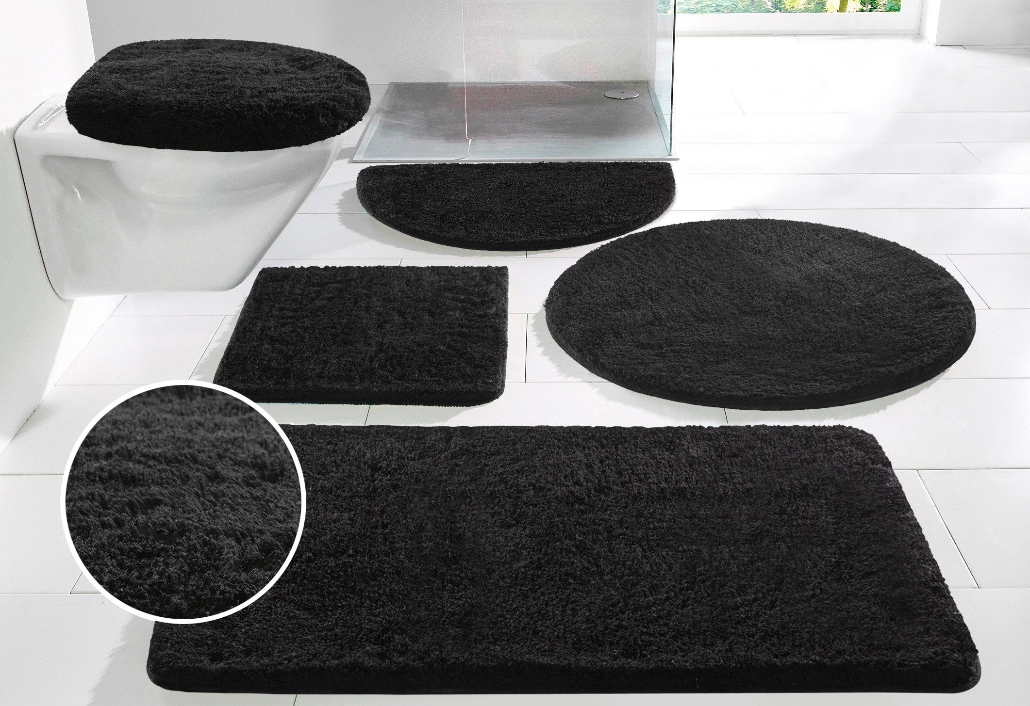 my home Badematte Merida, Badvorleger, Badezimmer günstig online kaufen