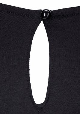 LASCANA T-Shirt mit verlängertem Rückenteil, Kurzarmshirt, Longshirt, Basic