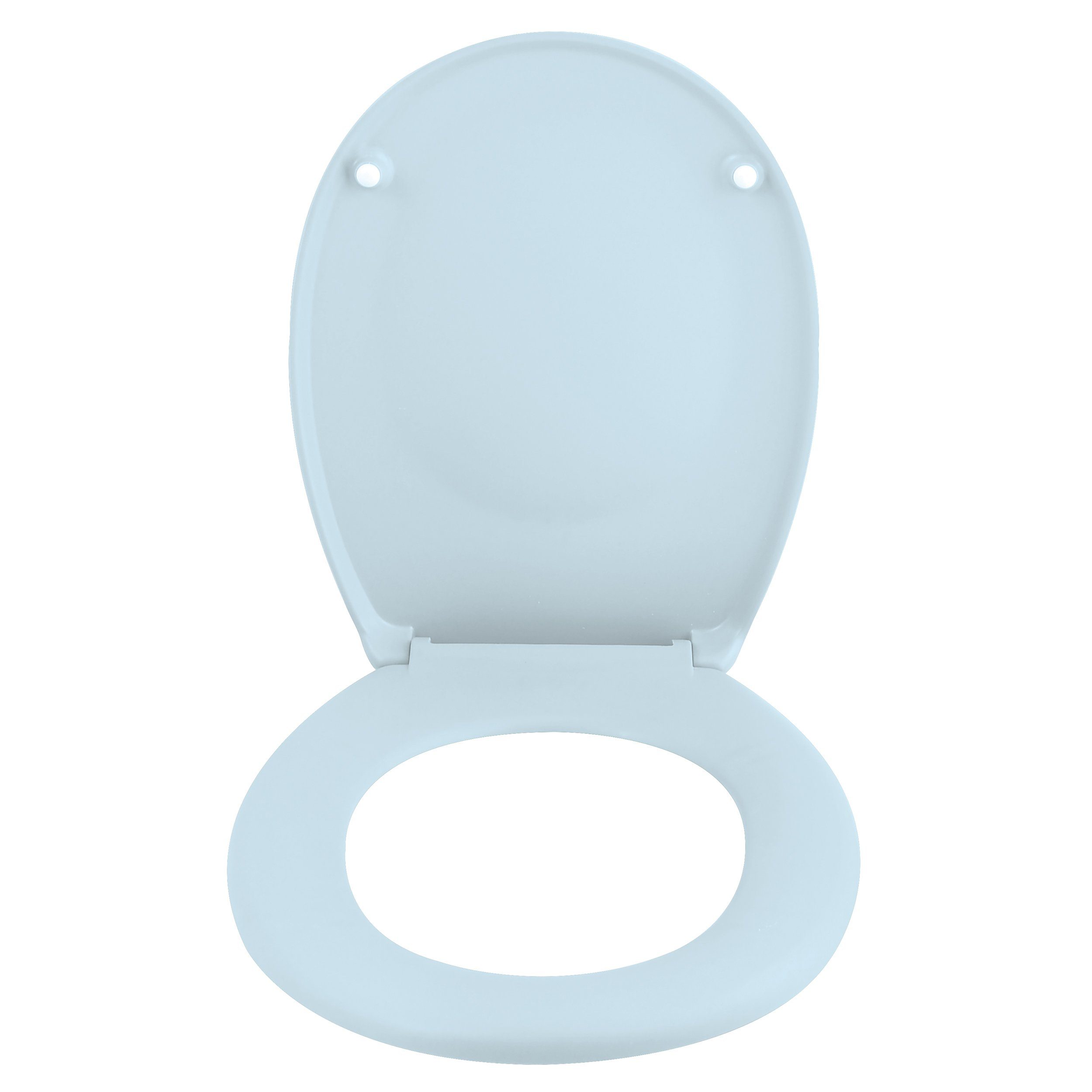 spirella WC-Sitz NEELA, Premium Stabilität, Soft blau hohe ice Optik, Close in Kunststoff, angesagter langlebig, leichtem oval, Duroplast Toilettendeckel matt Absenkautomatik, bruchsicher, aus neue Trendfarben