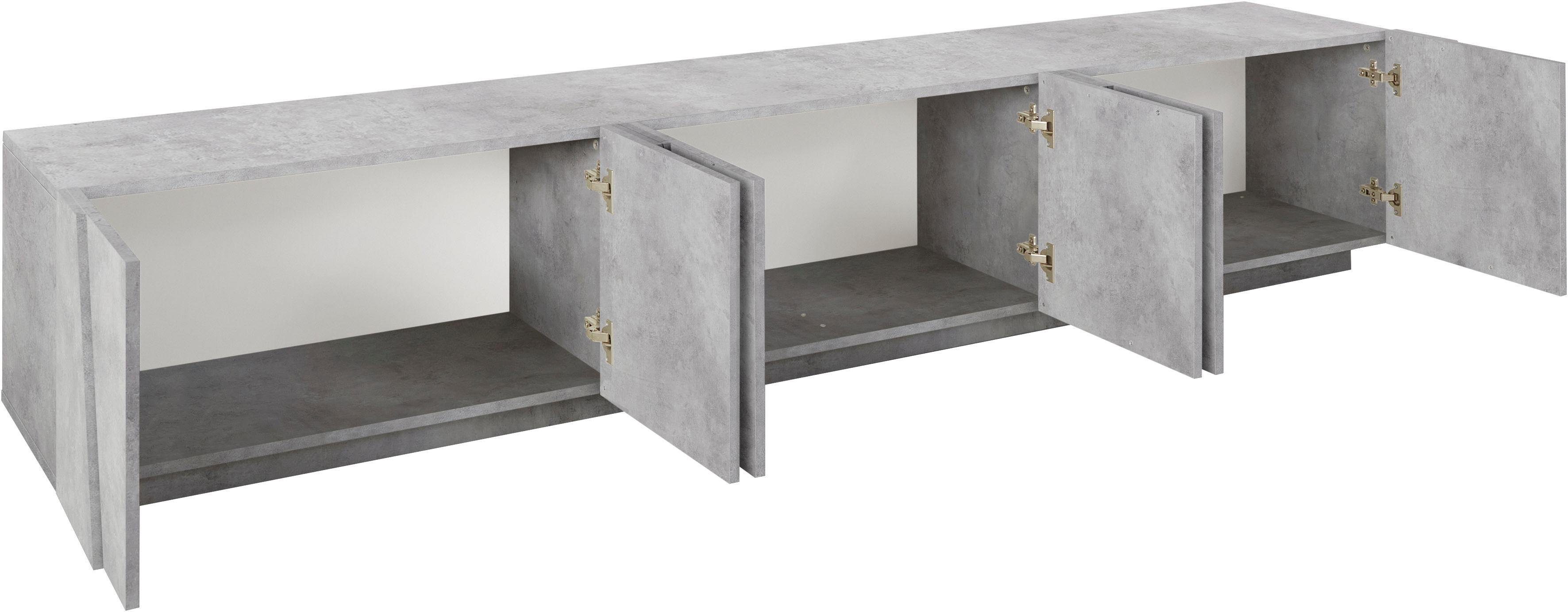 INOSIGN Lowboard PING, TV-Board, TV-Band, TV-Kommode, mit 6 Türen, Breite 2 günstig online kaufen