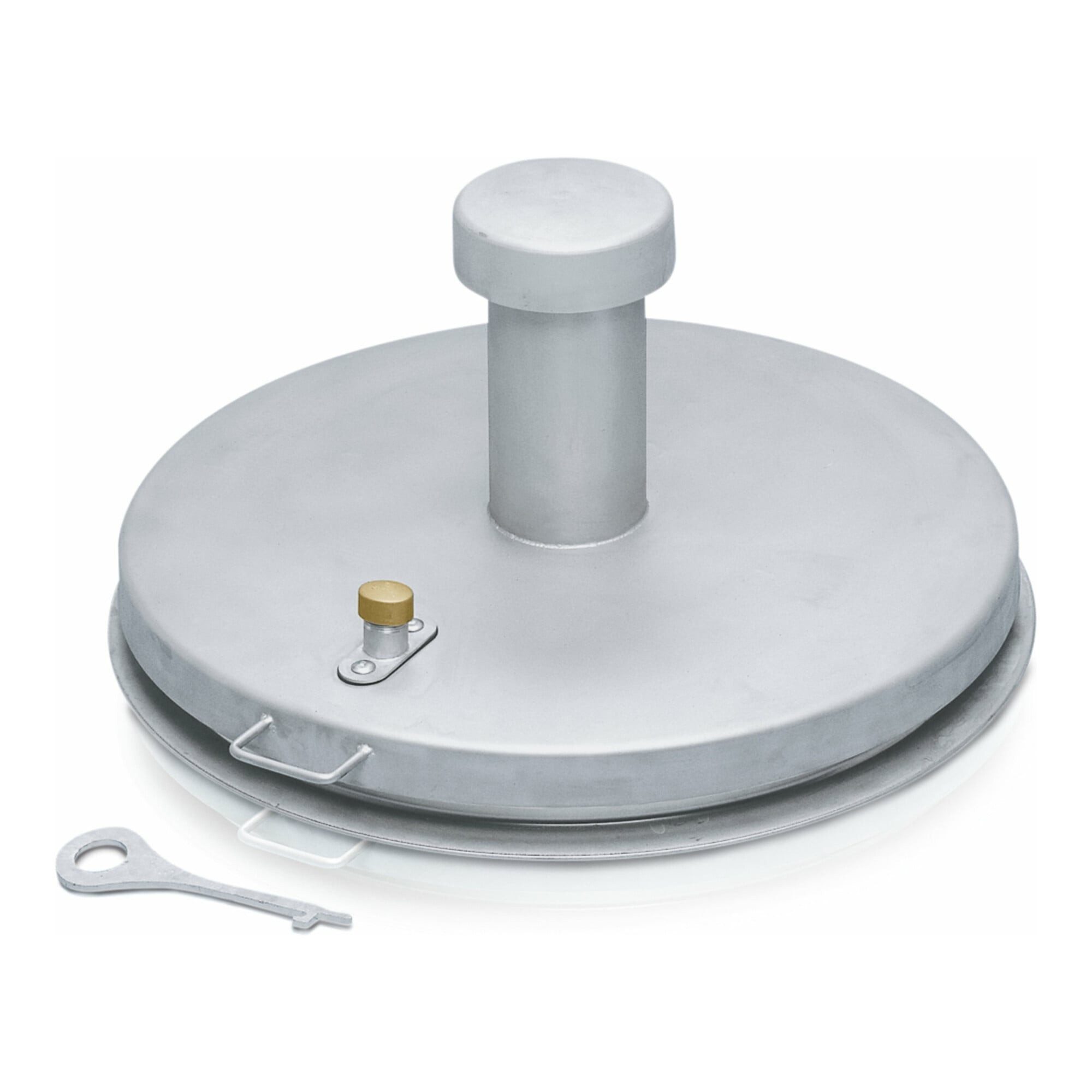 Zarges T-Gleiter ZARGES Brunnenabdeckung, rund, isoliert, V2A Schachtmaß D = 625 mm