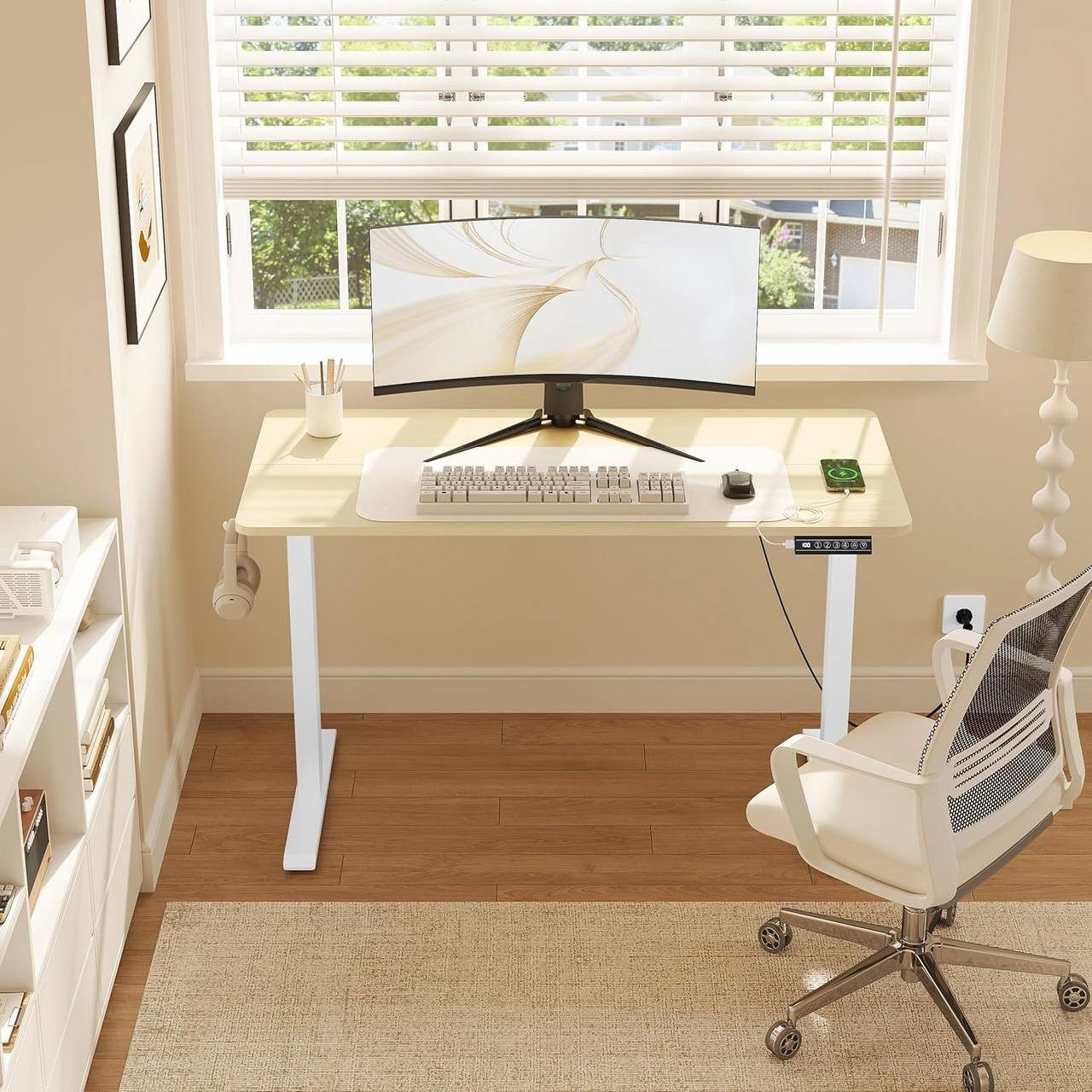 Woltu Schreibtisch (1-St), Höhenverstellbar Elektrisch, 4 Höhenspeicher-Tas günstig online kaufen