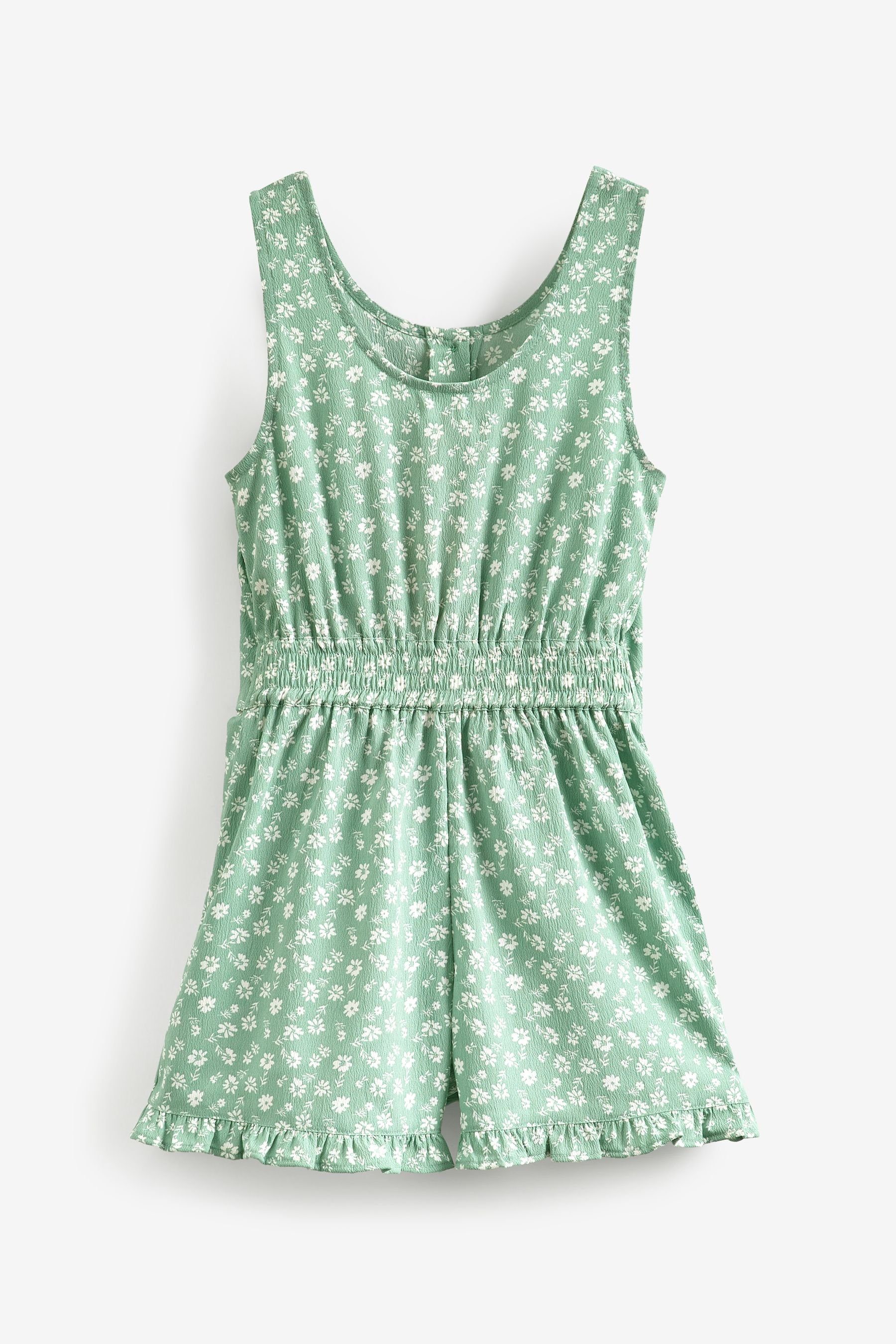 Next Playsuit Overall Floral Mint (1-tlg) Green