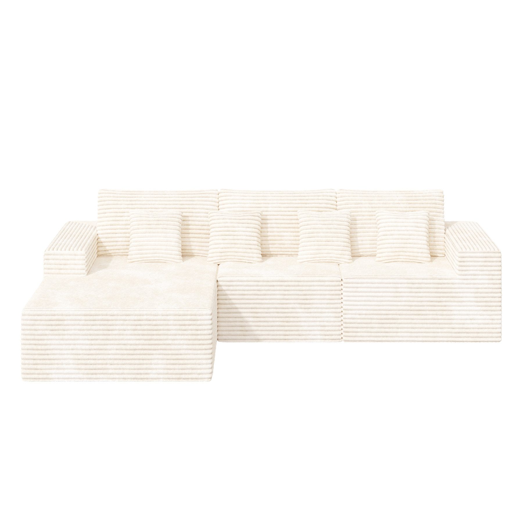 HawthyHome Ecksofa mit Schlaffunktion, Liegesessel, 3 günstig online kaufen