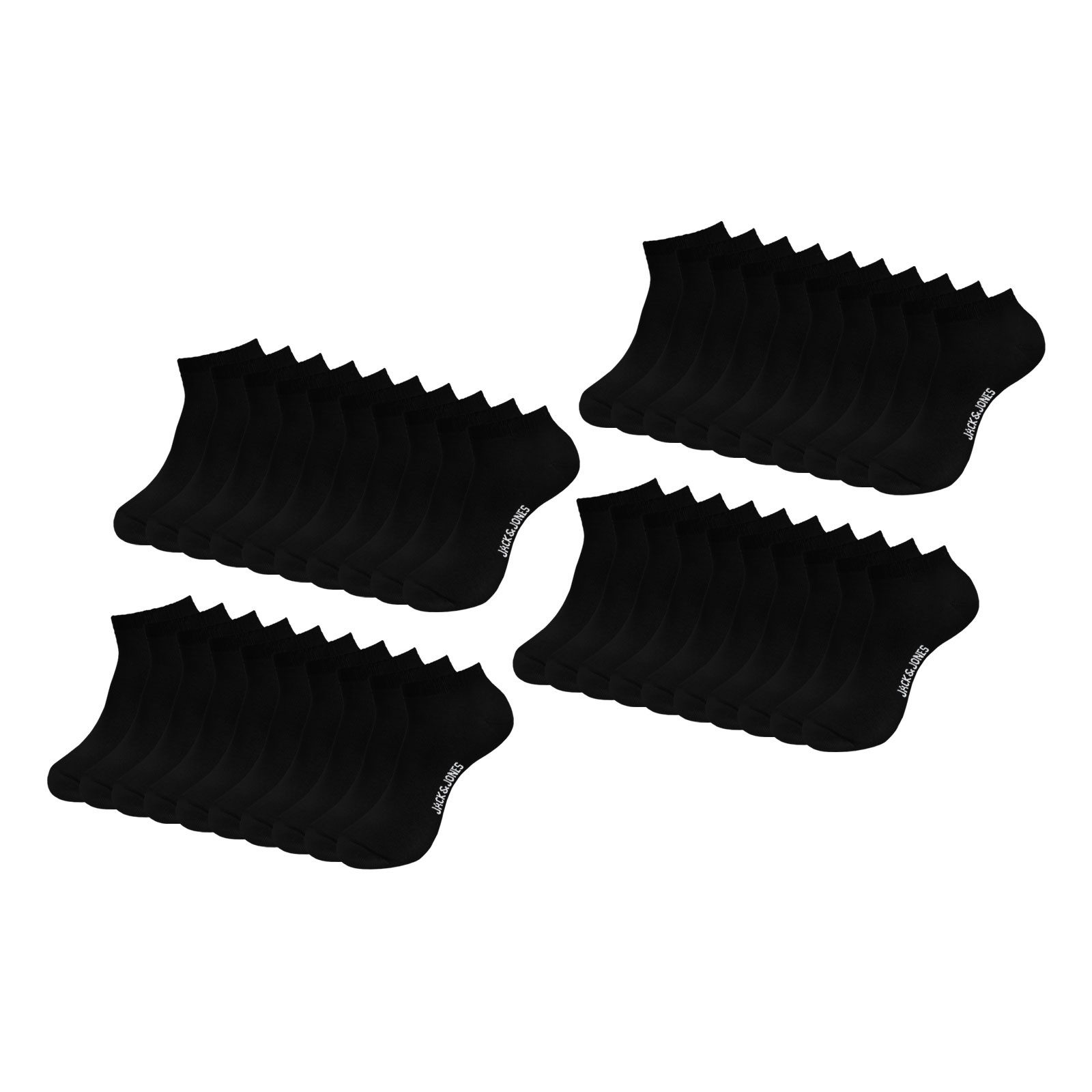 Jack & Jones Sneakersocken Jacbon Short Socks (20-Paar) mit elastischem Komfortbündchen