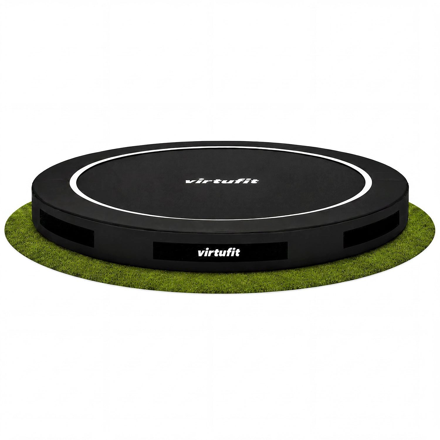 VirtuFit Trampolinschutzrand VirtuFit Inground Trampolin - Ohne Sicherheitsnetz - 251 cm - Schwarz