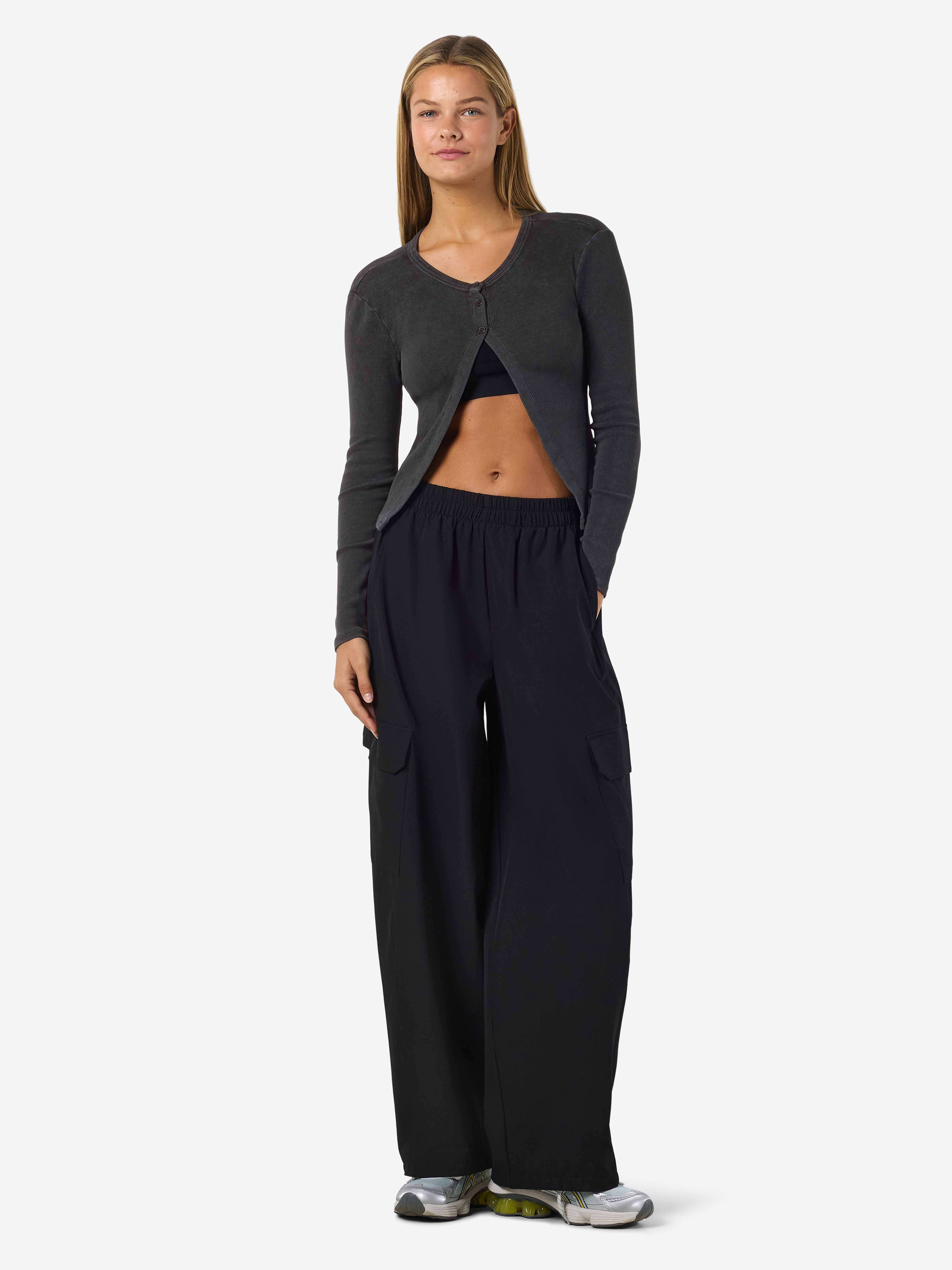 Noisy may Strickjacke NMMAYA L/S O NECK WASHED CARDIGAN NOOS gewaschene Optik