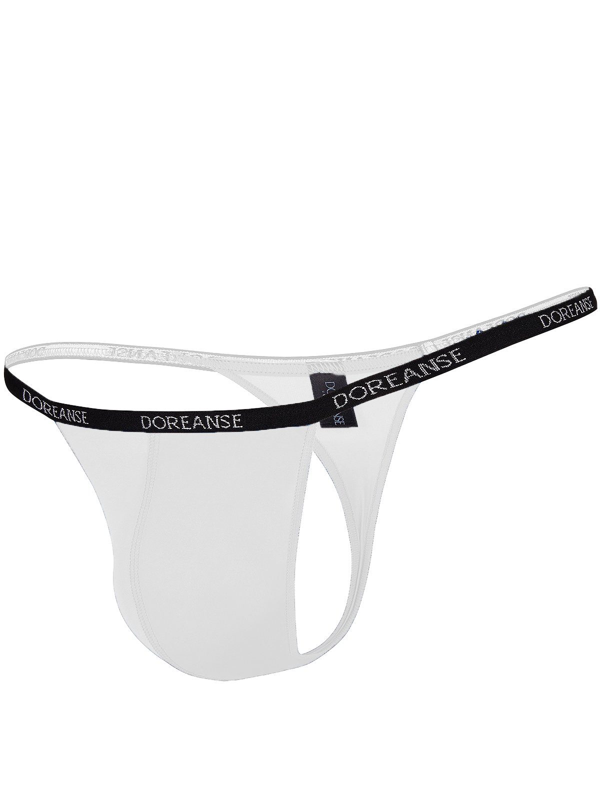 hauchdünnem Herren Weiß Qualitäts-Micro Underwear aus Doreanse Stringtanga DA1390 G-String