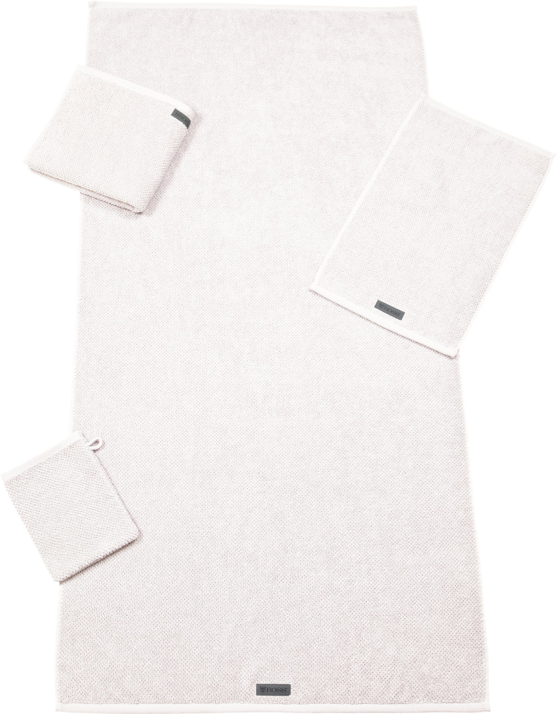 ROSS SELECTION 4007-00, ROSS Duschtuch Waschhandschuh GOTS Handtuch Verifiziert, weiß, Serie Gästetuch rechteckig Frottee Handtuch (1-St),