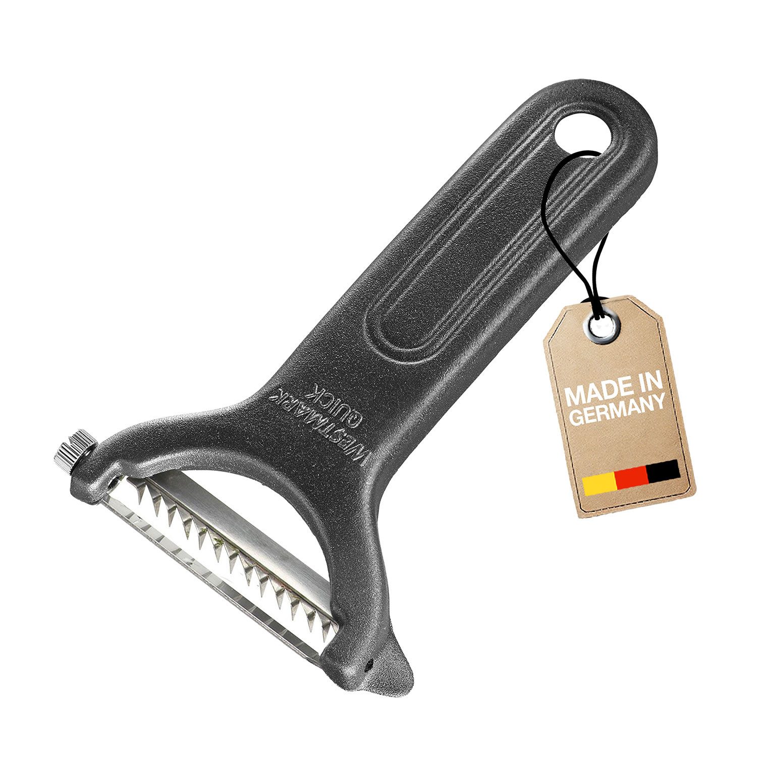 WESTMARK Sparschäler »Quick-Spezial« Black Edition, Julienne-Schneider, griffige Haptik, griffige Haptik, made in Germany, special Edition