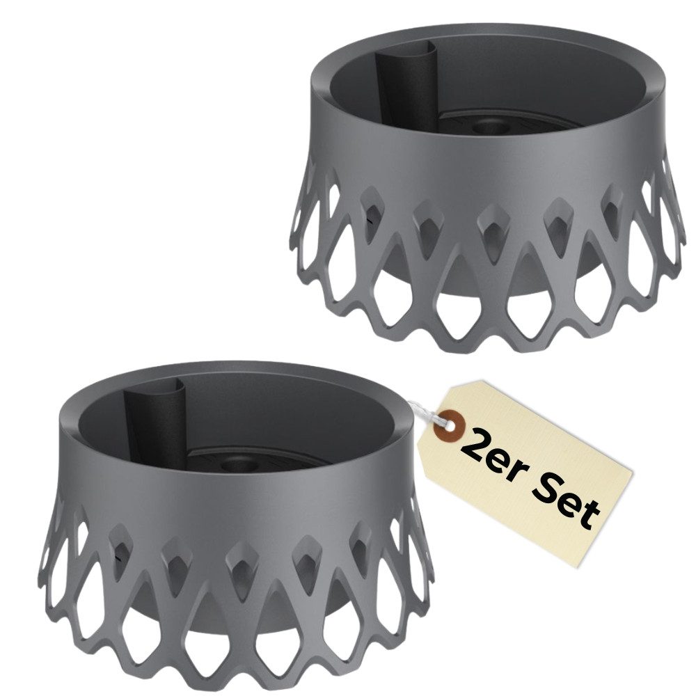 GarPet Pflanzschale 2x Grabschale für Friedhof Pflanzschale Grab Vase anthr günstig online kaufen