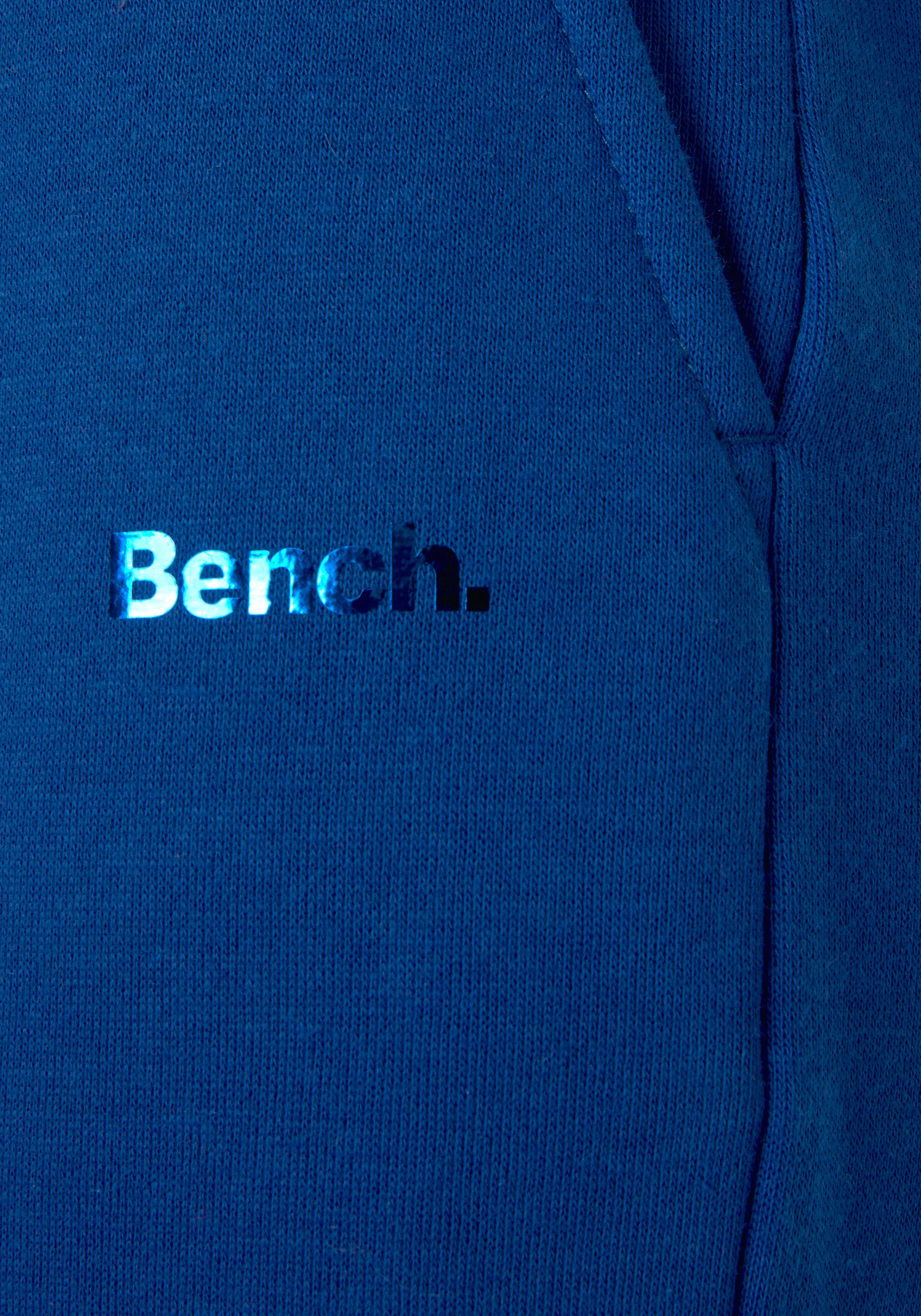 Bench. Loungewear Sweatpants -Weite blau Logodruck, Loungeanzug Loungehose Loungewear, und Eingrifftaschen mit