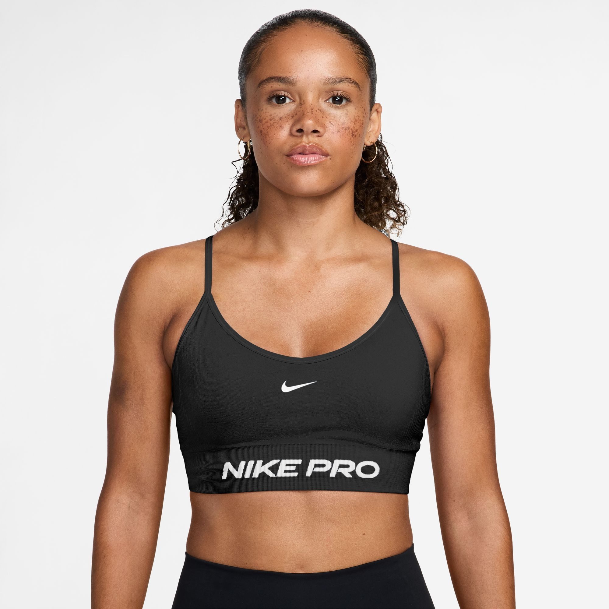 Nike Soft-BH Nike Pro Seamless Women's Light-Support Padded Sports Bra mit leichtem Halt, nahtlose Verarbeitung