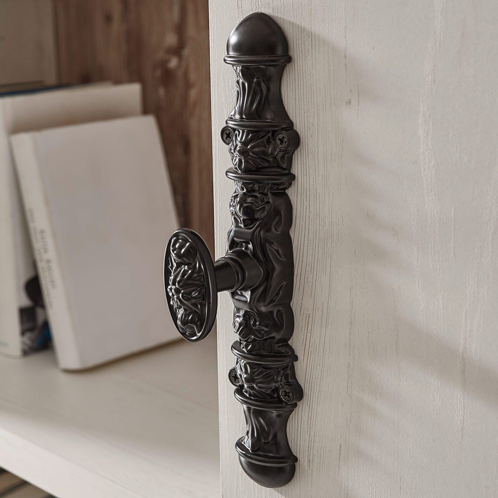 Lomadox Kommode FERNA-61, Pinie weiß und Oslo Pinie dunkel 3 Fächer 71x146x37cm