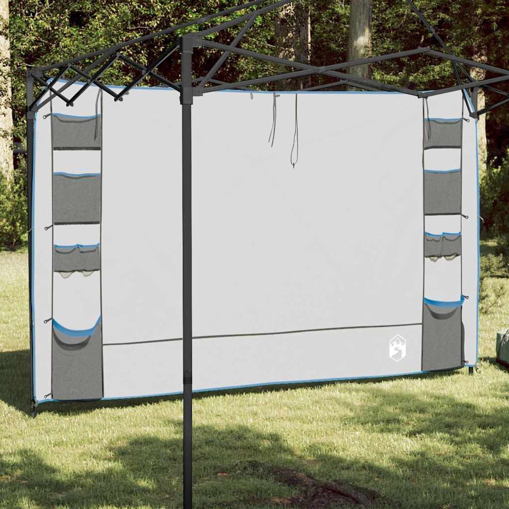 vidaXL Tarp-Zelt Hängender Zeltorganiser Grau und Blau 320 x 182 cm Oxford, (1 tlg)