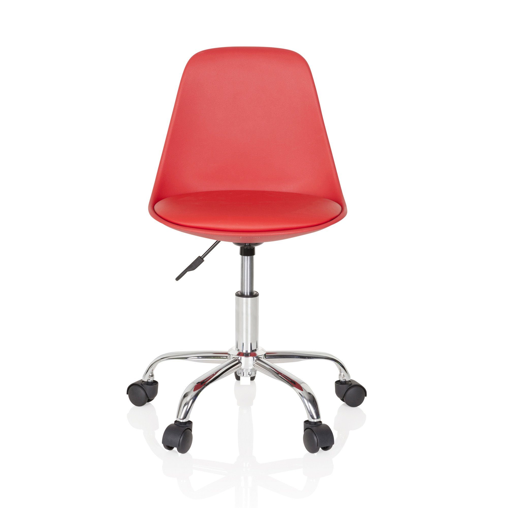 hjh OFFICE Drehstuhl Kinderdrehstuhl FANCY II Kunstleder ohne Armlehnen (1 St), mitwachsend, ergonomisch Rot