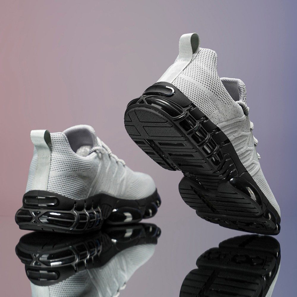 HUSK'SWARE Sneaker (TPR-Außensohle, Flyknit-Obermaterial, Stoßdämpfende Luftpolsterung) Herren verschleißfeste, rutschfeste