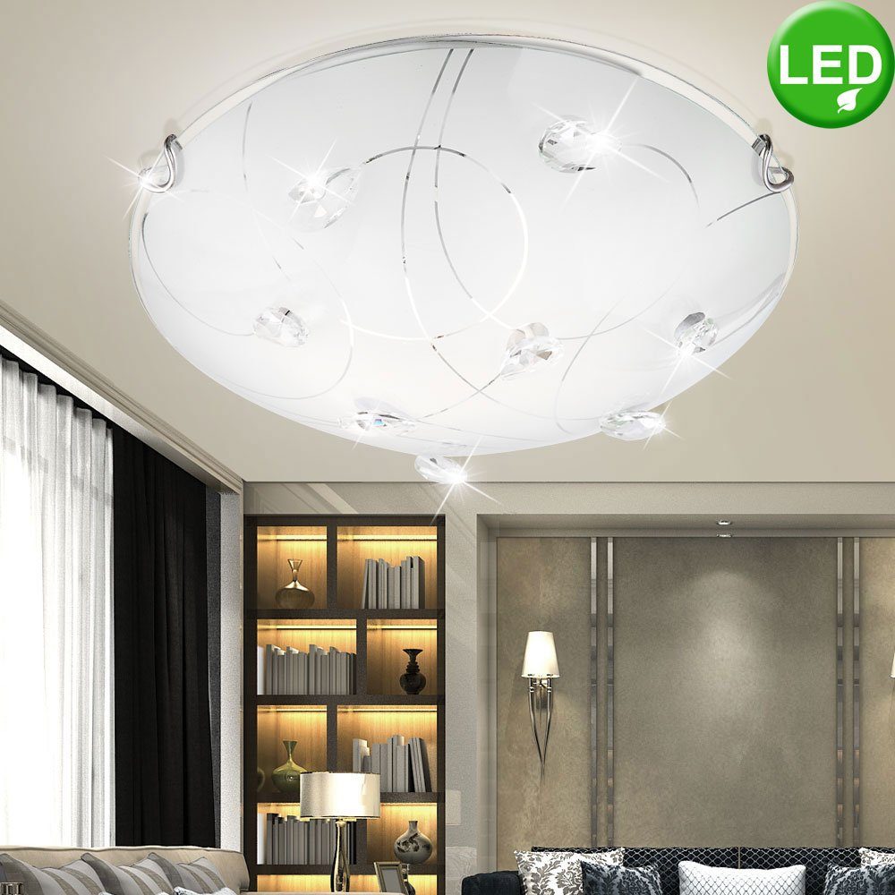 etc-shop Deckenleuchte, LED Deckenleuchte Kristalle 9 Watt Wandlampe  Deckenlampe Wohnzimmer Leuchte Lampe online kaufen | OTTO
