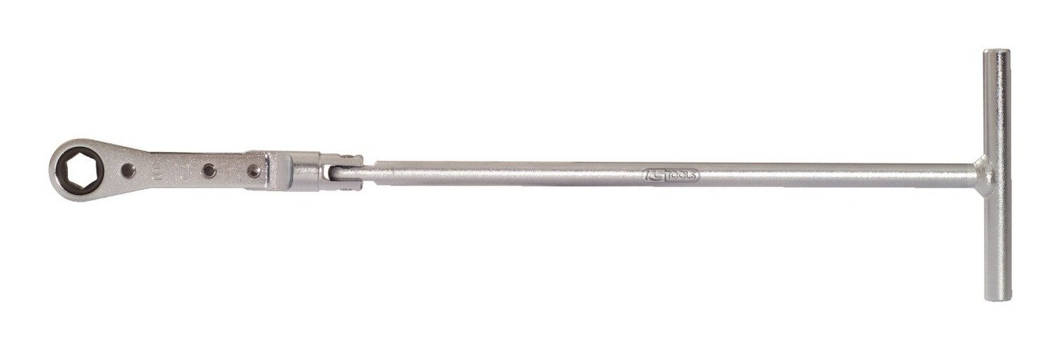 KS Tools Ratschenringschlüssel, Glühkerzen-T-Griff-Ringratschen-Hubknarre, 10 mm