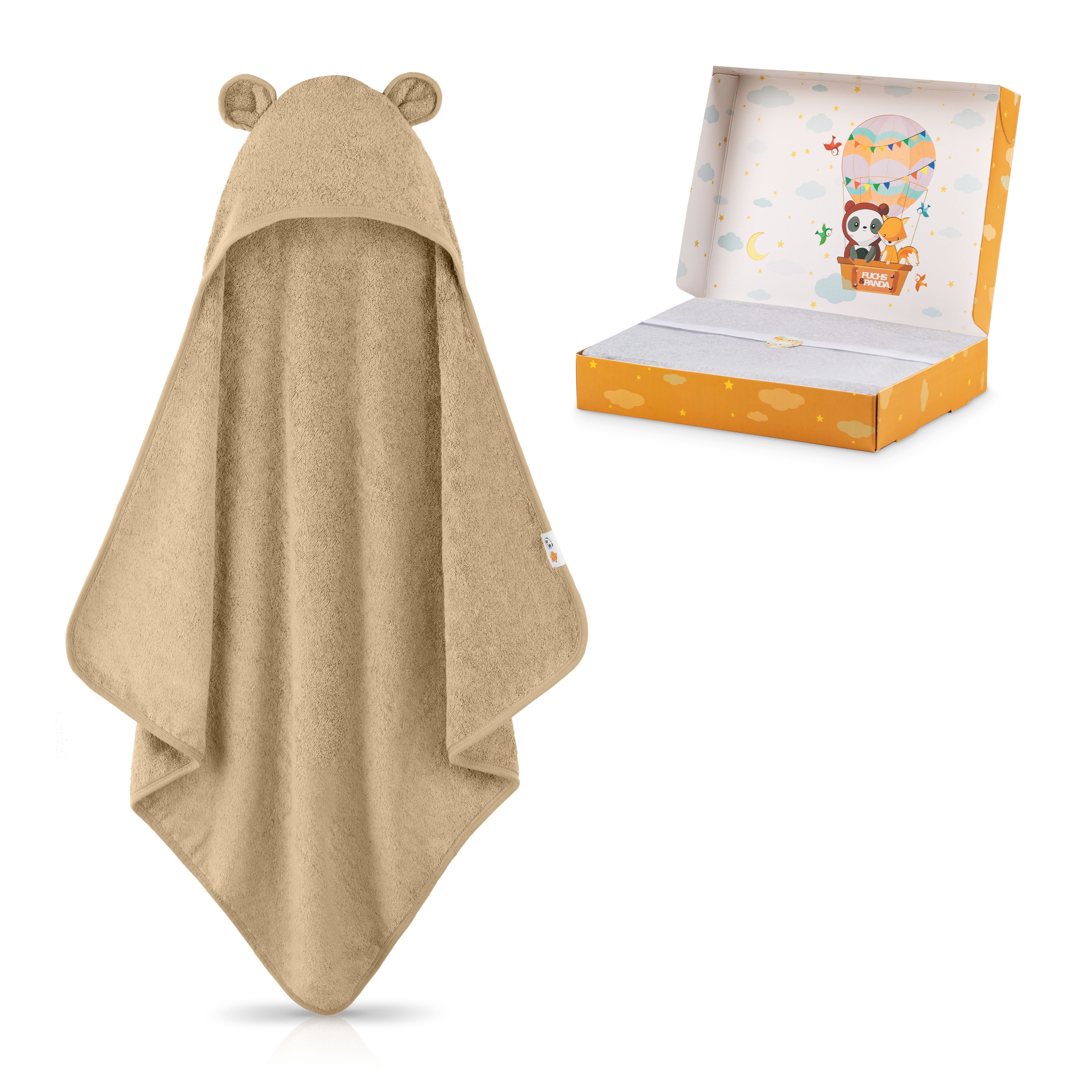 Fuchs & Panda Kapuzenhandtuch Kapuzenhandtuch Baby günstig online kaufen