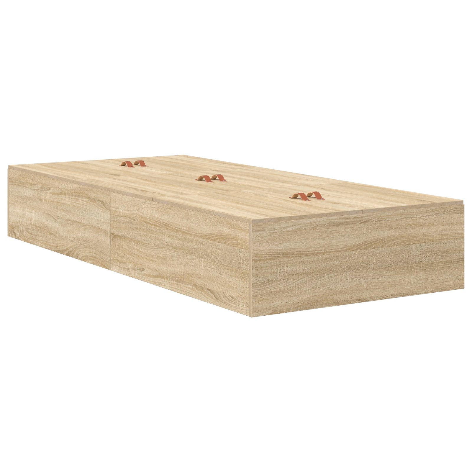 vidaXL Bett Bettgestell mit Stauraum Sonoma günstig online kaufen