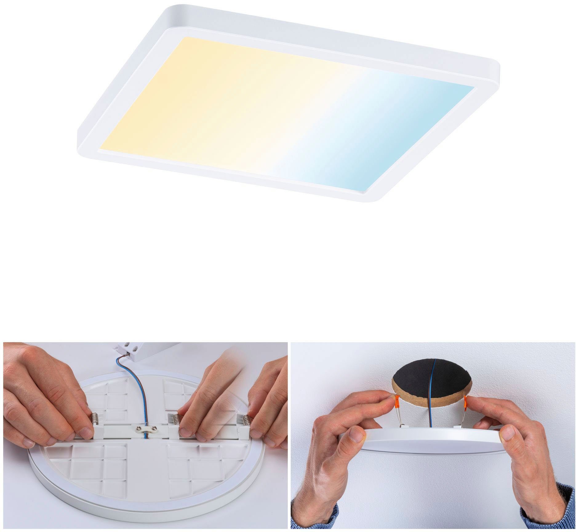 Paulmann LED Einbauleuchte Areo, warmweiß - kaltweiß, Weiß Smart fest Home, White integriert, LED LED-Modul, Tunable