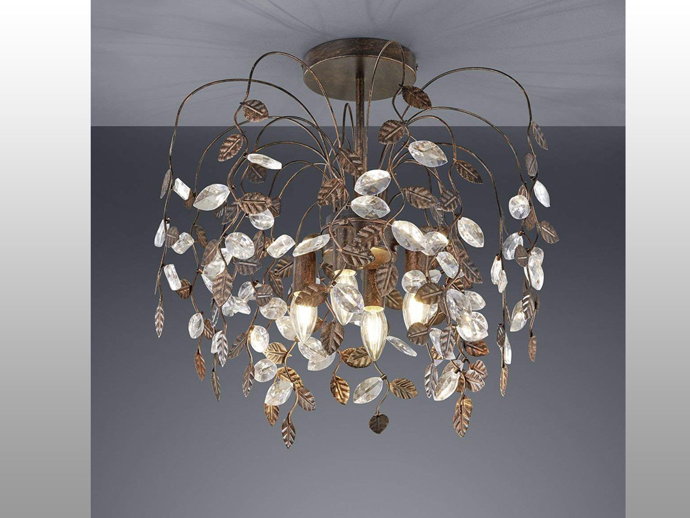 Deckenleuchte Wohnzimmer Beleuchtung Flur Deckenlampe Blätter Design Licht DE!!! 