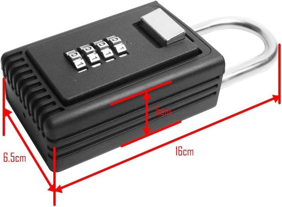 Thumbnail - Elbe Safe Schlüsseltresor Schlüsselbox Schlüsselsafe Schlüssel Tresor Schlüsselkasten für außen, 4-stelliger Zahlencode,...