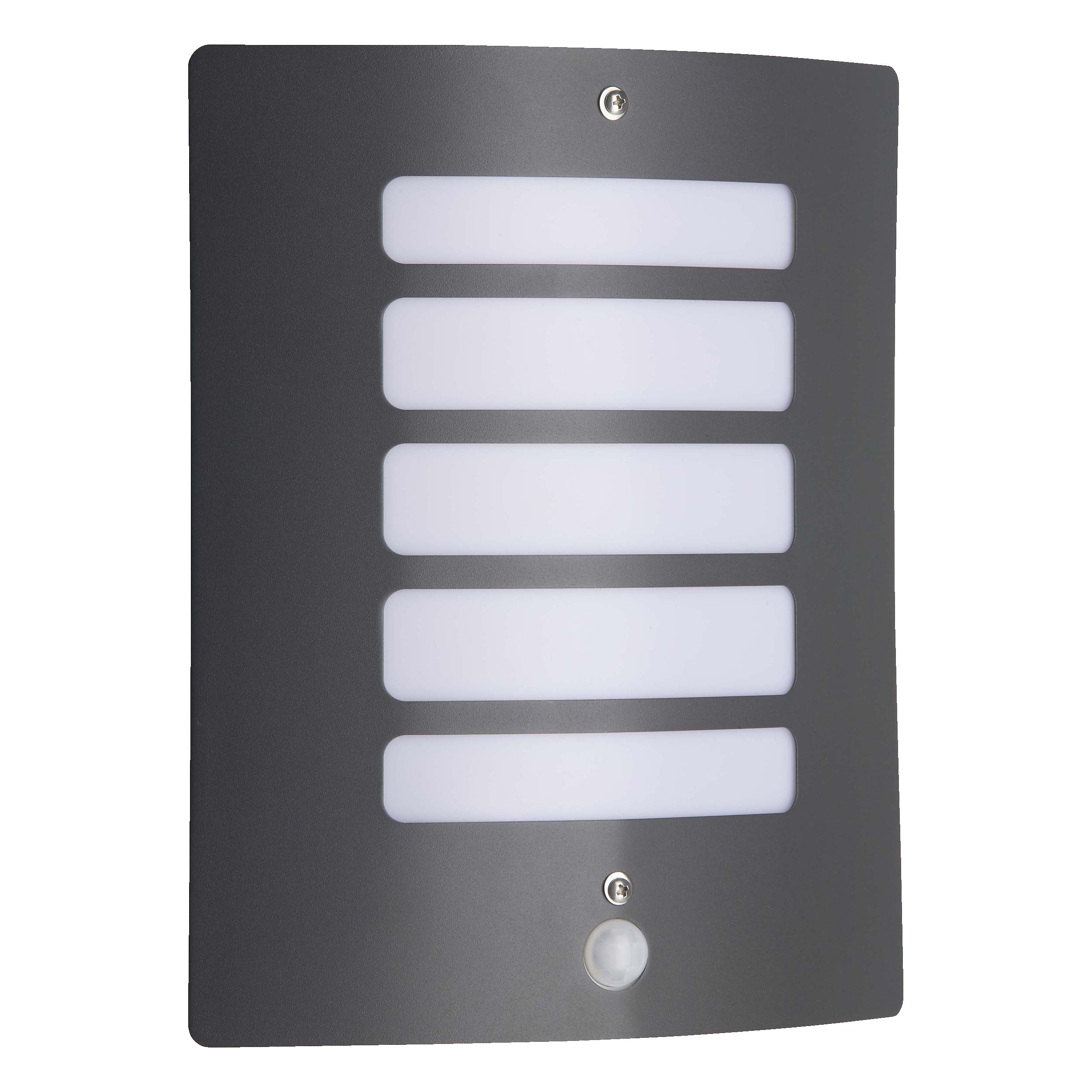 Lightbox Wandleuchte, Bewegungsmelder, ohne Leuchtmittel, Außen Wandlampe, Bewegungsmelder, 29 x 23 cm, E27, max. 60 W, IP44
