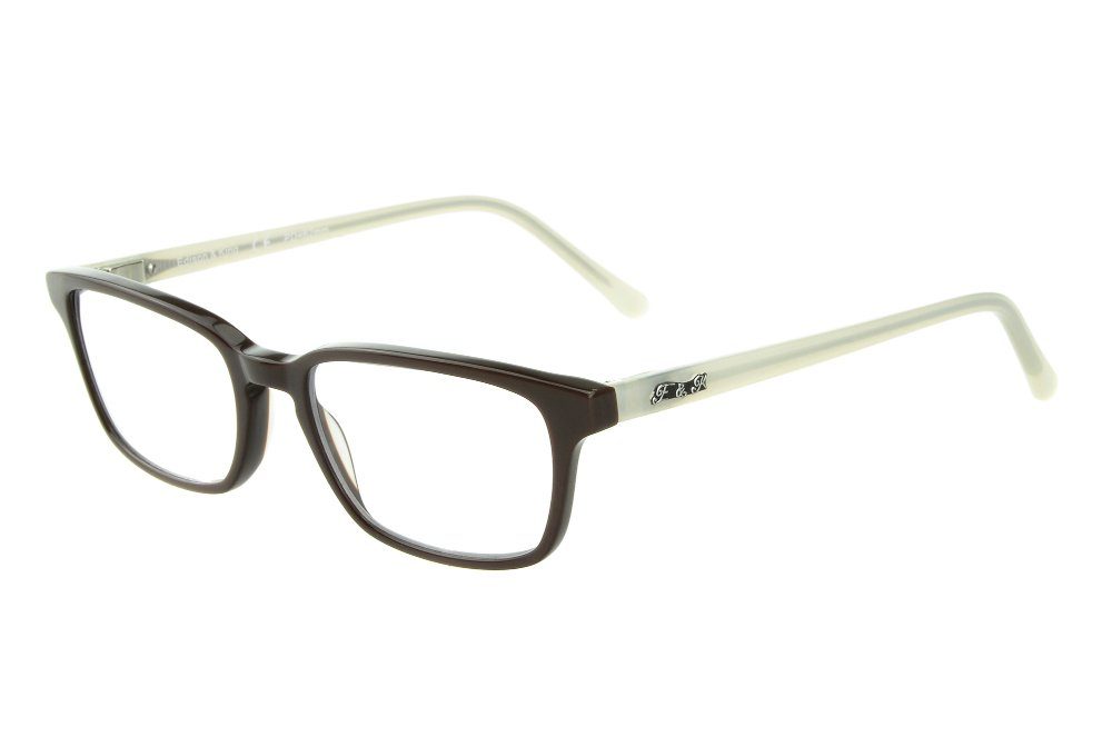 Edison & King Lesebrille Masterpiece, entspiegelt - Acetatfassung mit Schlüssellochsteg - Hartschalenetui